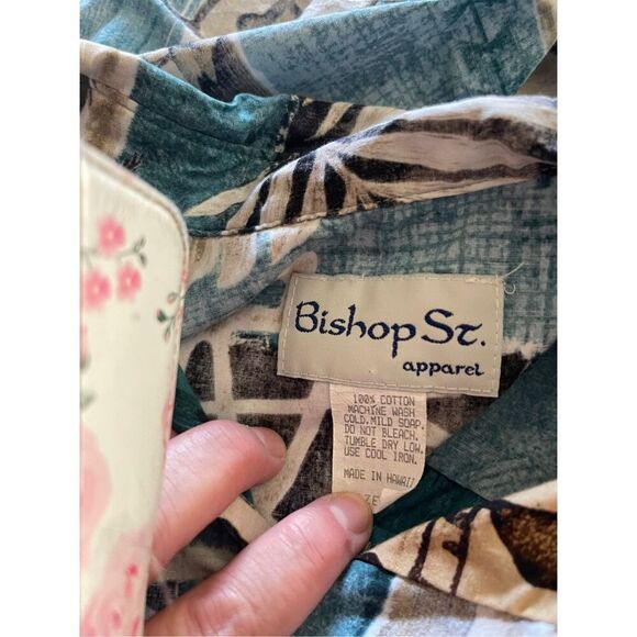 Bishop St Apparel Men's Tropical Hawaiian Collared Buttoned Shirt Size 3XL - Picture 5 of 12